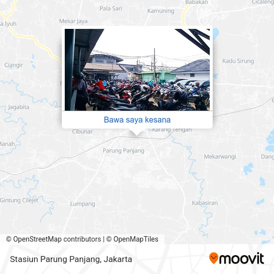 Peta Stasiun Parung Panjang