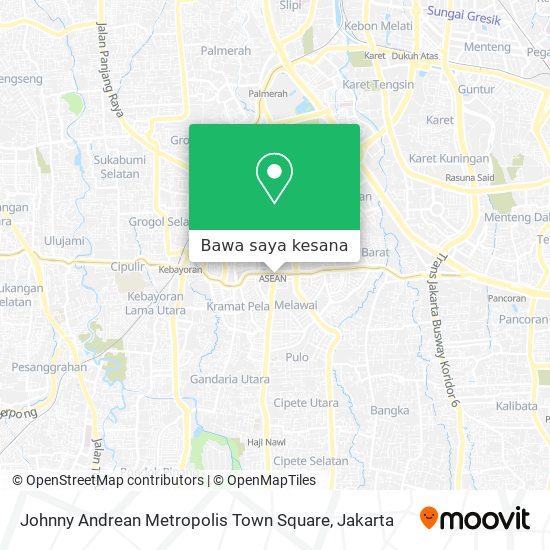 Peta Johnny Andrean Metropolis Town Square