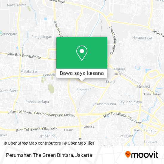 Peta Perumahan The Green Bintara
