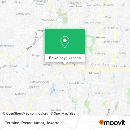 Peta Terminal Pasar Jumat