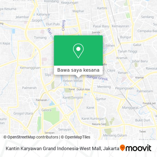 Peta Kantin Karyawan Grand Indonesia-West Mall