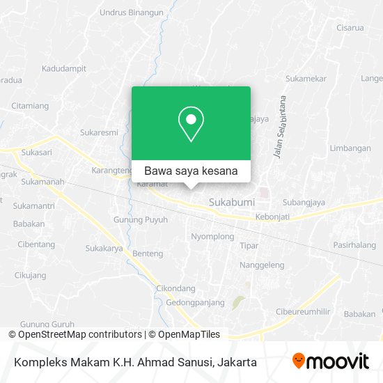 Peta Kompleks Makam K.H. Ahmad Sanusi