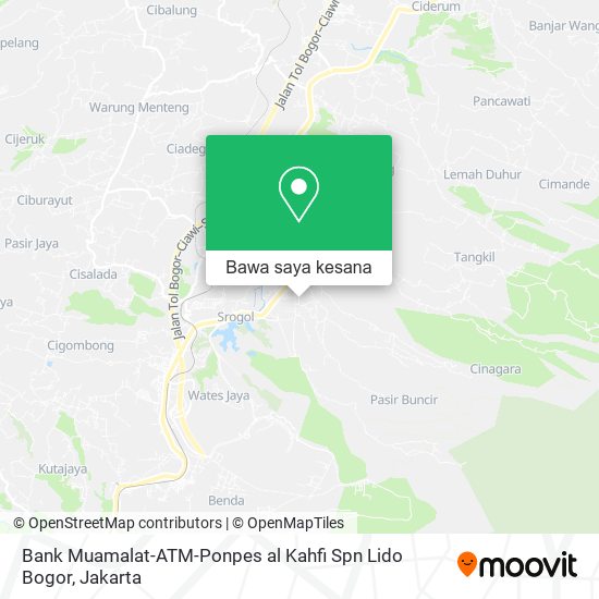 Peta Bank Muamalat-ATM-Ponpes al Kahfi Spn Lido Bogor