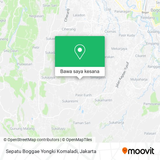 Peta Sepatu Boggae Yongki Komaladi