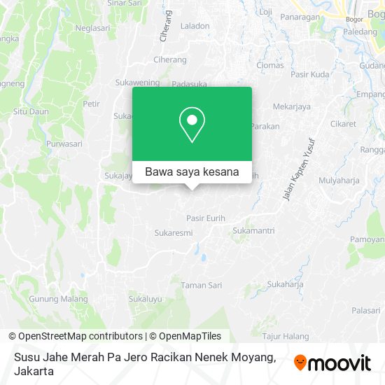 Peta Susu Jahe Merah Pa Jero Racikan Nenek Moyang