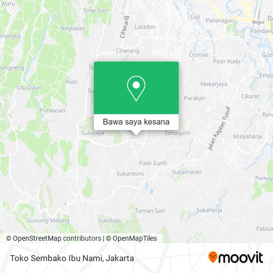 Peta Toko Sembako Ibu Nami