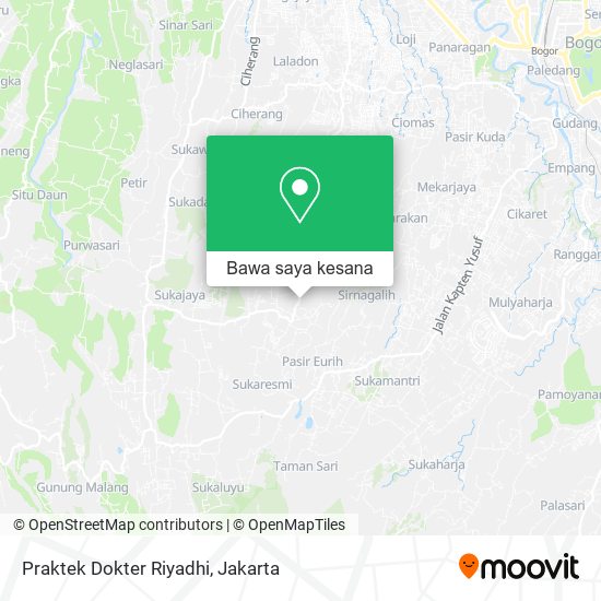 Peta Praktek Dokter Riyadhi