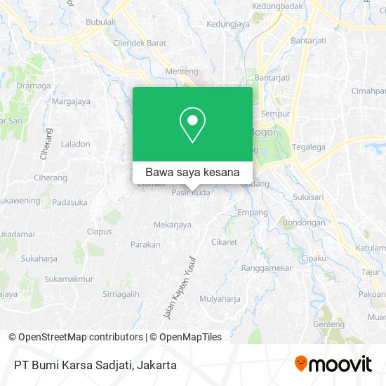 Peta PT Bumi Karsa Sadjati
