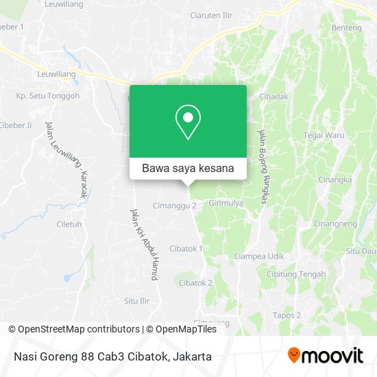 Peta Nasi Goreng 88 Cab3 Cibatok