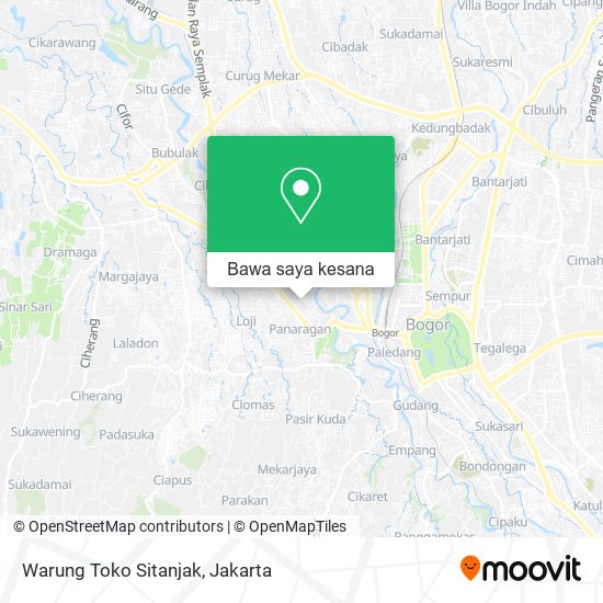 Peta Warung Toko Sitanjak