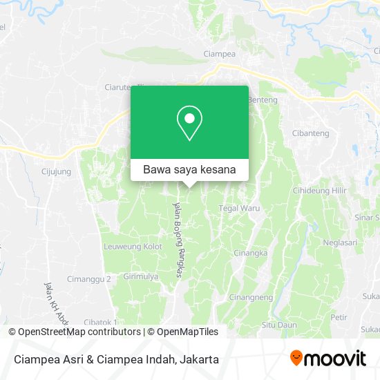 Peta Ciampea Asri & Ciampea Indah