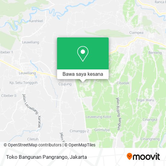 Peta Toko Bangunan Pangrango
