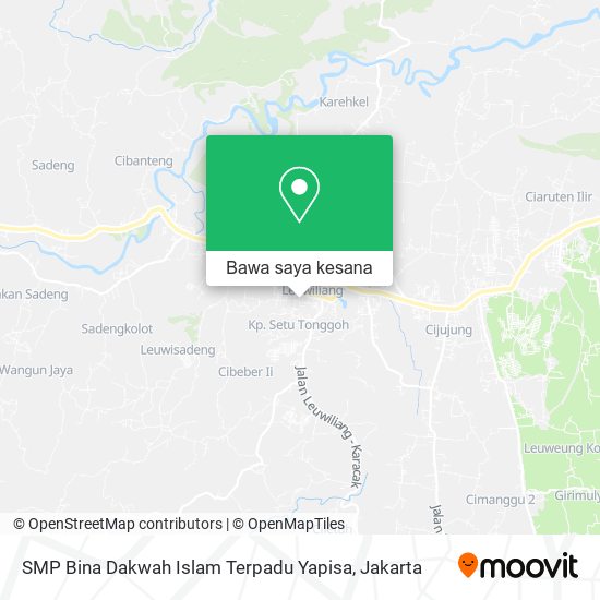 Peta SMP Bina Dakwah Islam Terpadu Yapisa