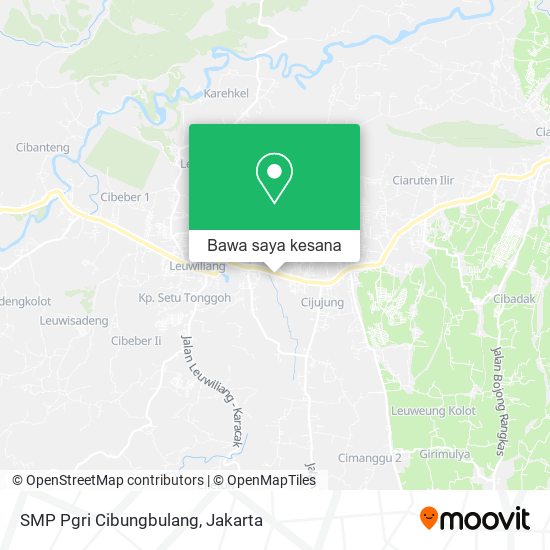 Peta SMP Pgri Cibungbulang