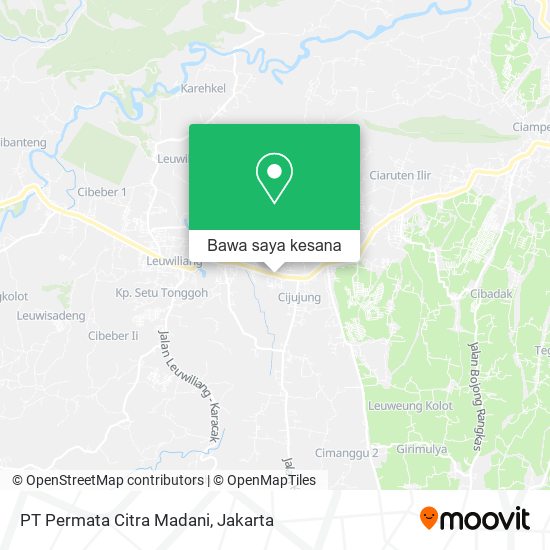 Peta PT Permata Citra Madani