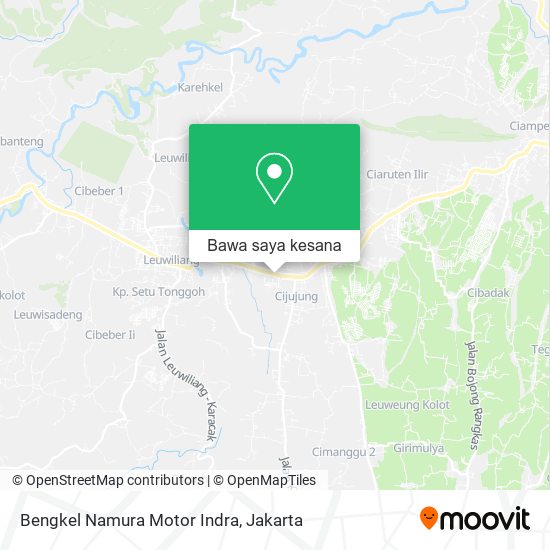 Peta Bengkel Namura Motor Indra