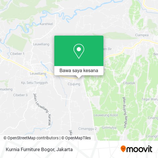 Peta Kurnia Furniture Bogor