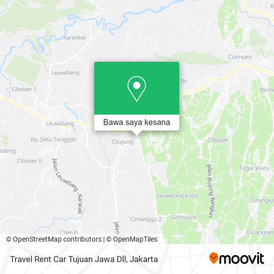Peta Travel Rent Car Tujuan Jawa Dll