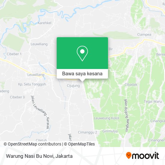 Peta Warung Nasi Bu Novi