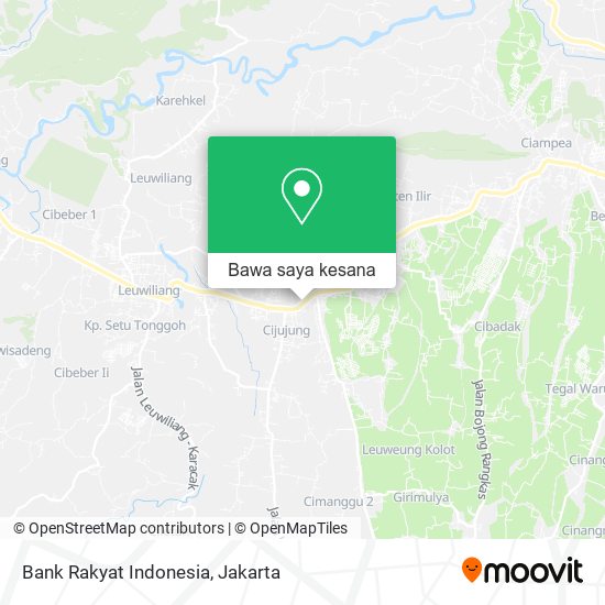 Peta Bank Rakyat Indonesia