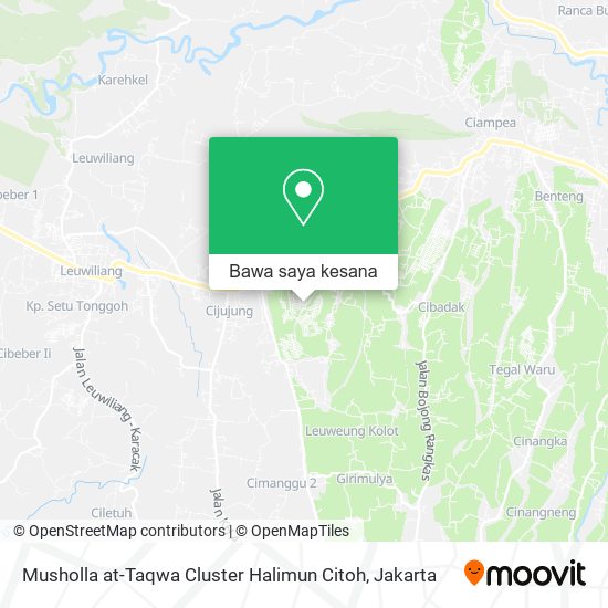 Peta Musholla at-Taqwa Cluster Halimun Citoh