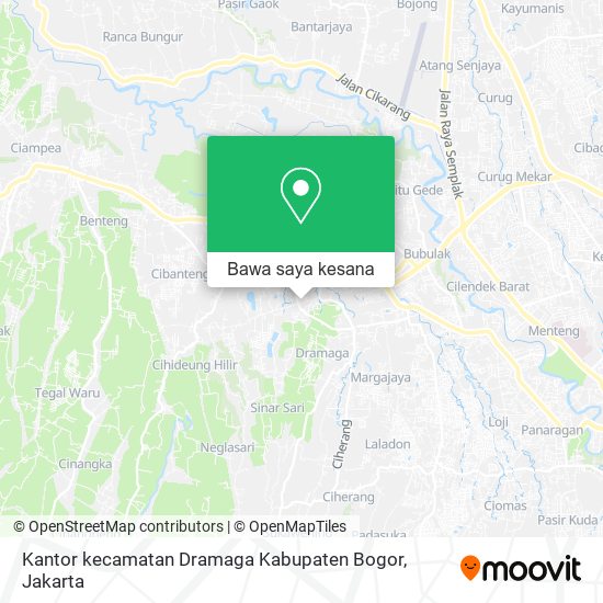 Peta Kantor kecamatan Dramaga Kabupaten Bogor
