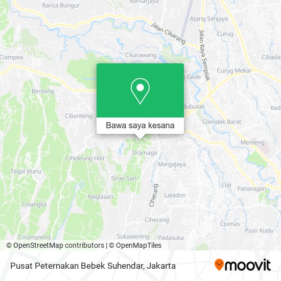 Peta Pusat Peternakan Bebek Suhendar