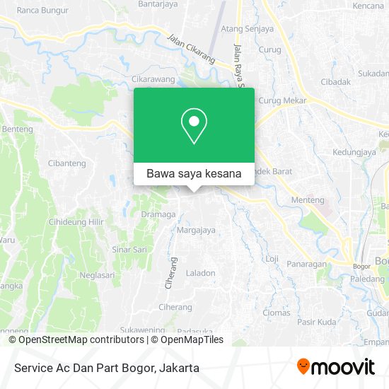 Peta Service Ac Dan Part Bogor