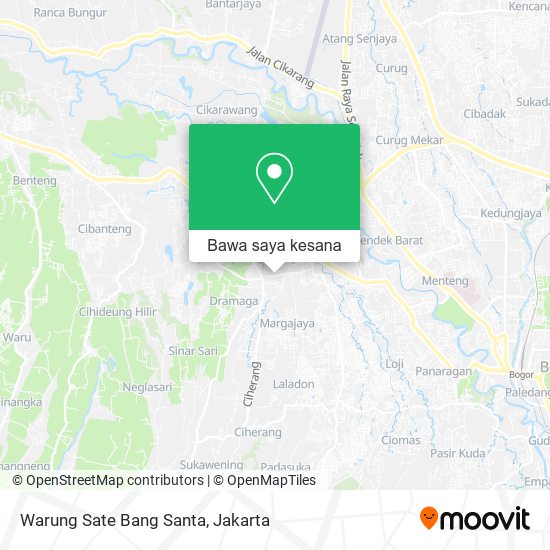 Peta Warung Sate Bang Santa