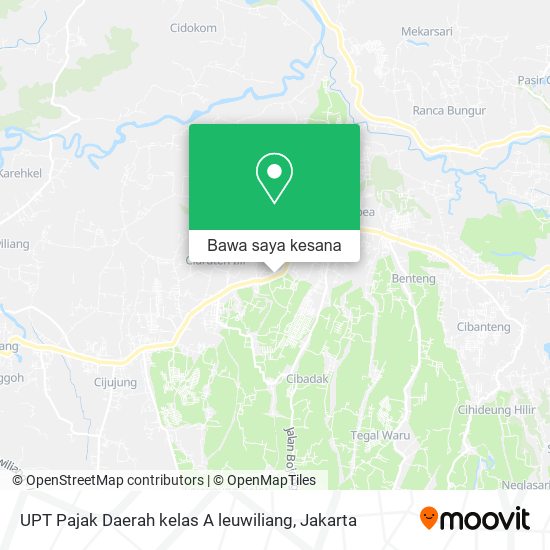 Peta UPT Pajak Daerah kelas A leuwiliang