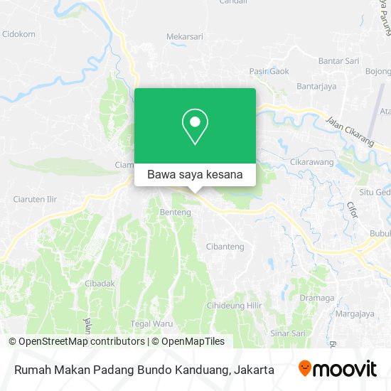 Peta Rumah Makan Padang Bundo Kanduang