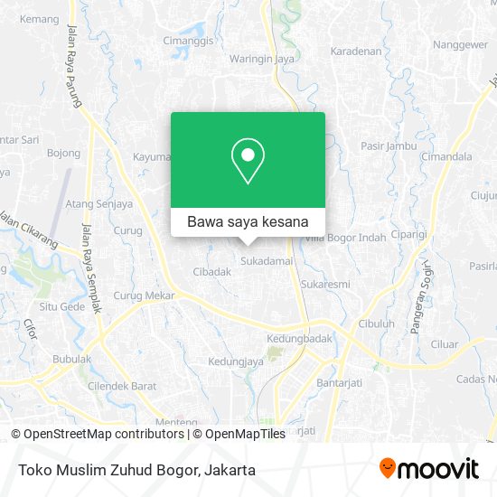 Peta Toko Muslim Zuhud Bogor