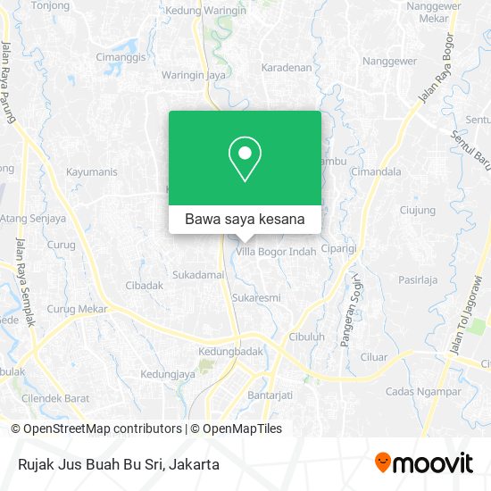 Peta Rujak Jus Buah Bu Sri