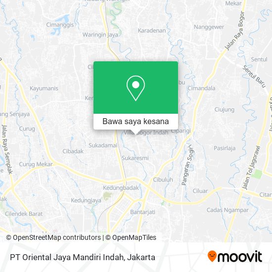 Peta PT Oriental Jaya Mandiri Indah