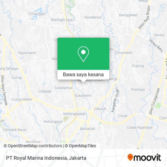 Peta PT Royal Marina Indonesia