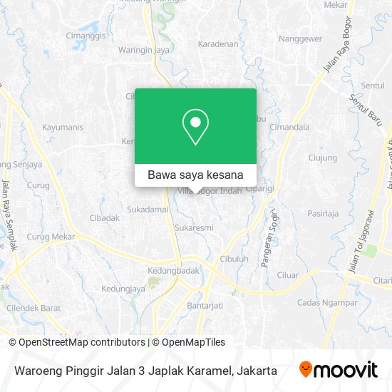 Peta Waroeng Pinggir Jalan 3 Japlak Karamel