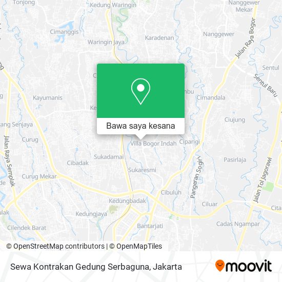 Peta Sewa Kontrakan Gedung Serbaguna