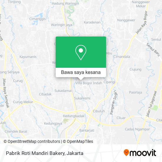 Peta Pabrik Roti Mandiri Bakery