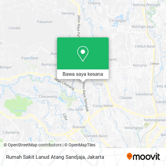 Peta Rumah Sakit Lanud Atang Sandjaja