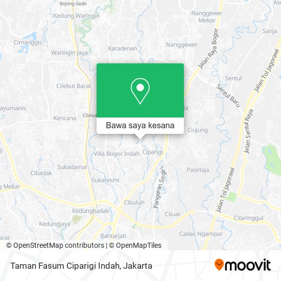 Peta Taman Fasum Ciparigi Indah