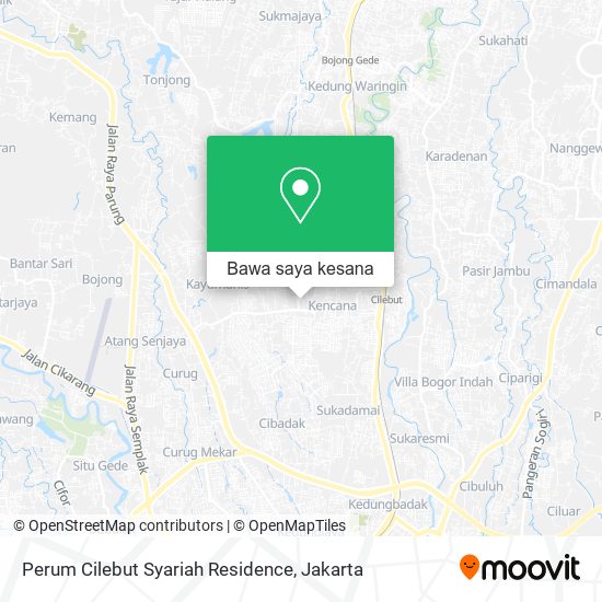 Peta Perum Cilebut Syariah Residence