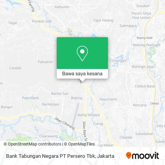 Peta Bank Tabungan Negara PT Persero Tbk