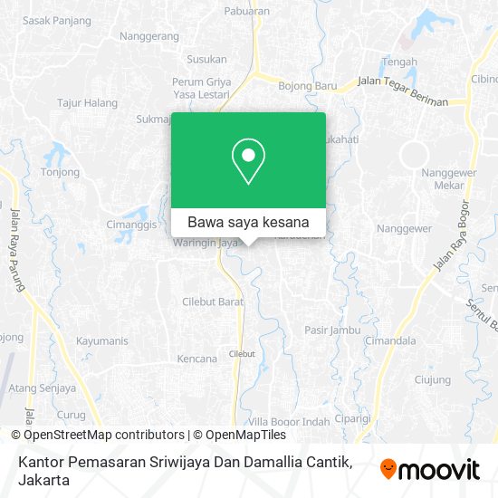 Peta Kantor Pemasaran Sriwijaya Dan Damallia Cantik