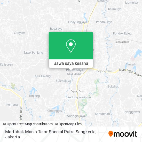 Peta Martabak Manis Telor Special Putra Sangkerta