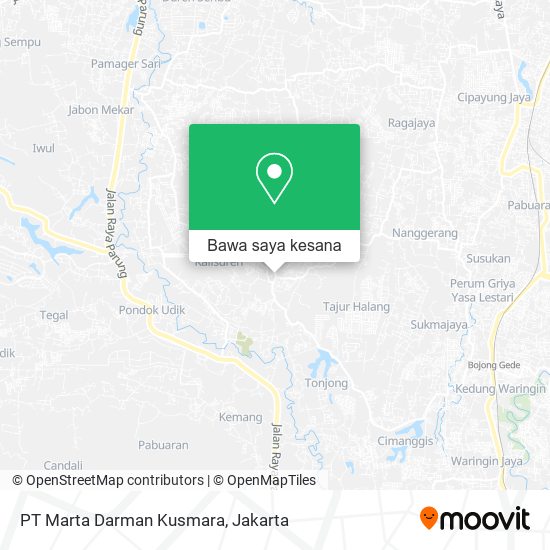 Peta PT Marta Darman Kusmara