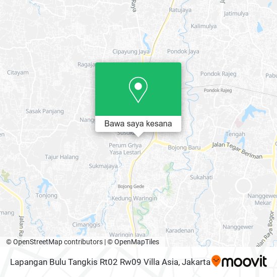 Peta Lapangan Bulu Tangkis Rt02 Rw09 Villa Asia