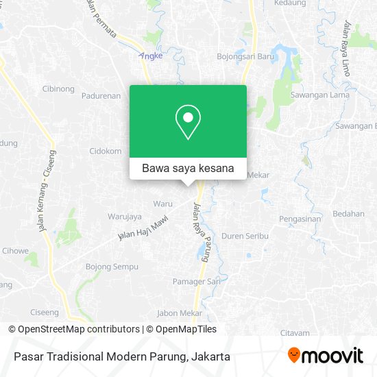 Peta Pasar Tradisional Modern Parung
