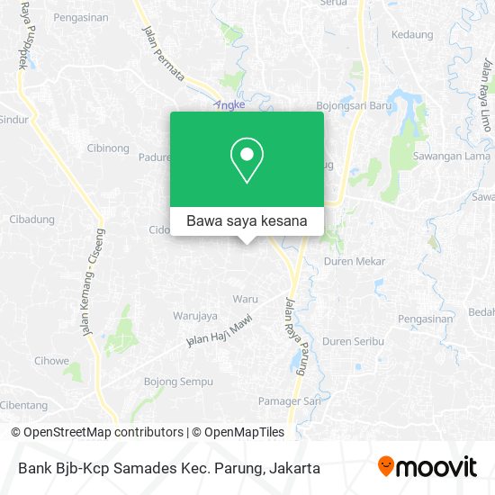 Peta Bank Bjb-Kcp Samades Kec. Parung
