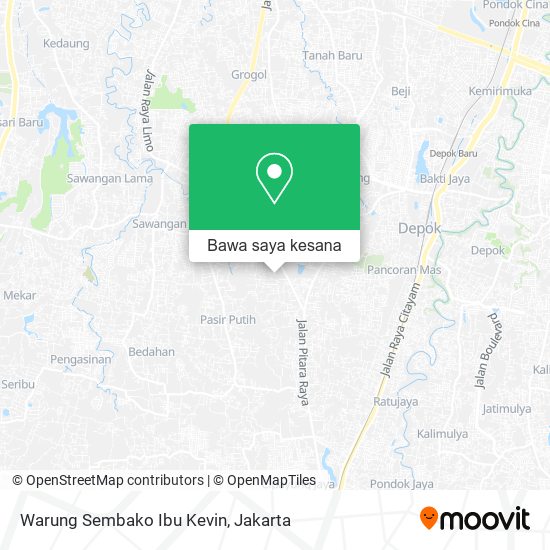 Peta Warung Sembako Ibu Kevin