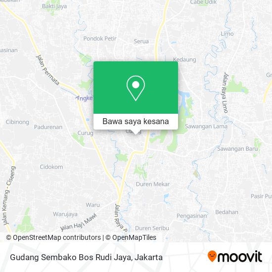 Peta Gudang Sembako Bos Rudi Jaya